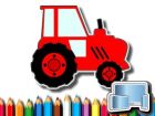 Easy Kids Coloring Tractor, Gratis online Spiele, Kinderspiele, Ausmalbilder, HTML5 Spiele