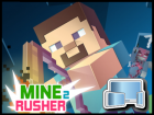 Mine Rusher 2, Gratis online Spiele, Action & Abenteuer Spiele, Mincraft Klone online, Jump & Run, HTML5 Spiele