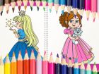 Beautiful Princess Coloring Book, Gratis online Spiele, Kinderspiele, Ausmalbilder, HTML5 Spiele