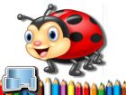 Ladybug Coloring Book, Gratis online Spiele, Kinderspiele, Ausmalbilder, HTML5 Spiele