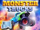 Racing Monster Trucks, Gratis online Spiele, Action & Abenteuer Spiele, HTML5 Spiele, Rennspiele