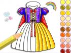 Princess Glitter Coloring, Gratis online Spiele, Mädchen Spiele, Ausmalbilder, HTML5 Spiele
